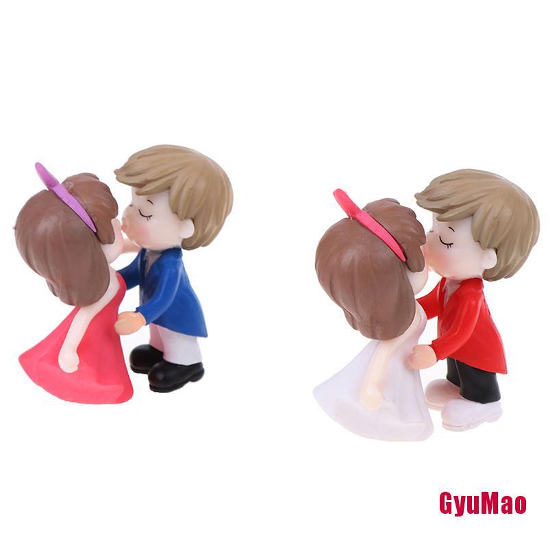 [rxGUMO] Mô Hình Cặp Đôi Lãng Mạn Thu Nhỏ Trang Trí Sân Vườn Nhà Búp Bê HDY