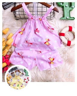 freeship- don 99k-bộ lanh lụa cho bé gái( hình thật)