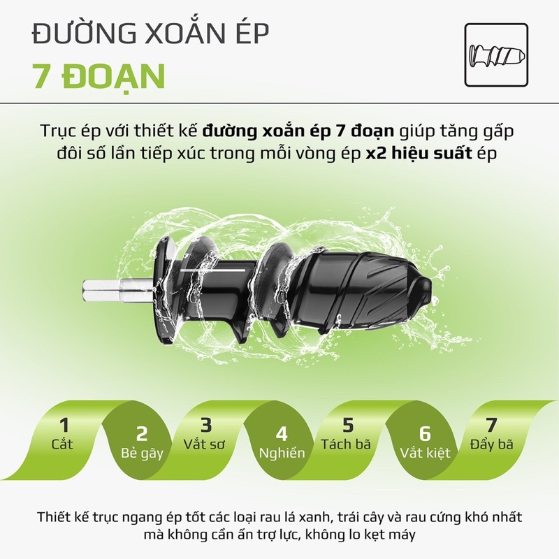 Máy Ép Trục Ngang OLIVO SJ22 - Ép Chậm Tốc Độ Thấp - Ép Kiệt Bã - Không Bị Kẹt - Dễ Vệ Sinh