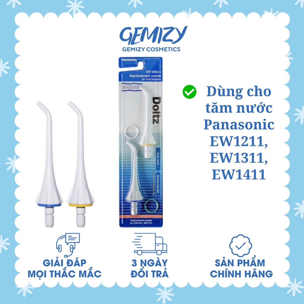 Đầu tăm nước Panasonic dùng cho tăm nước Panasonic EW1211, EW1311, EW1411 - Gemizy Shop
