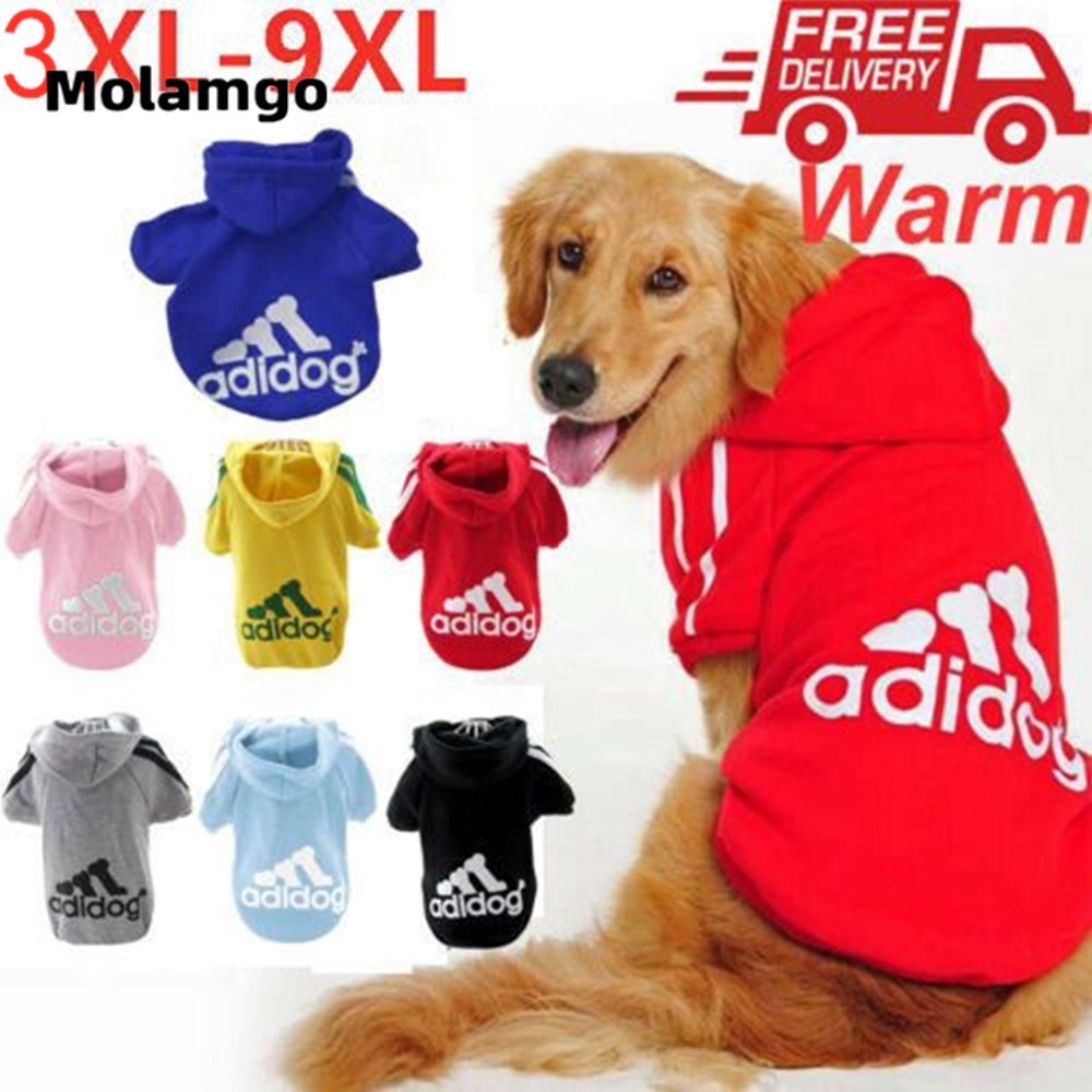 MOLAMGO Áo Cho Cún Cưng Cỡ Lớn Đến 40Kg Phong Cách Thể Thao quần áo cho chó mùa đông