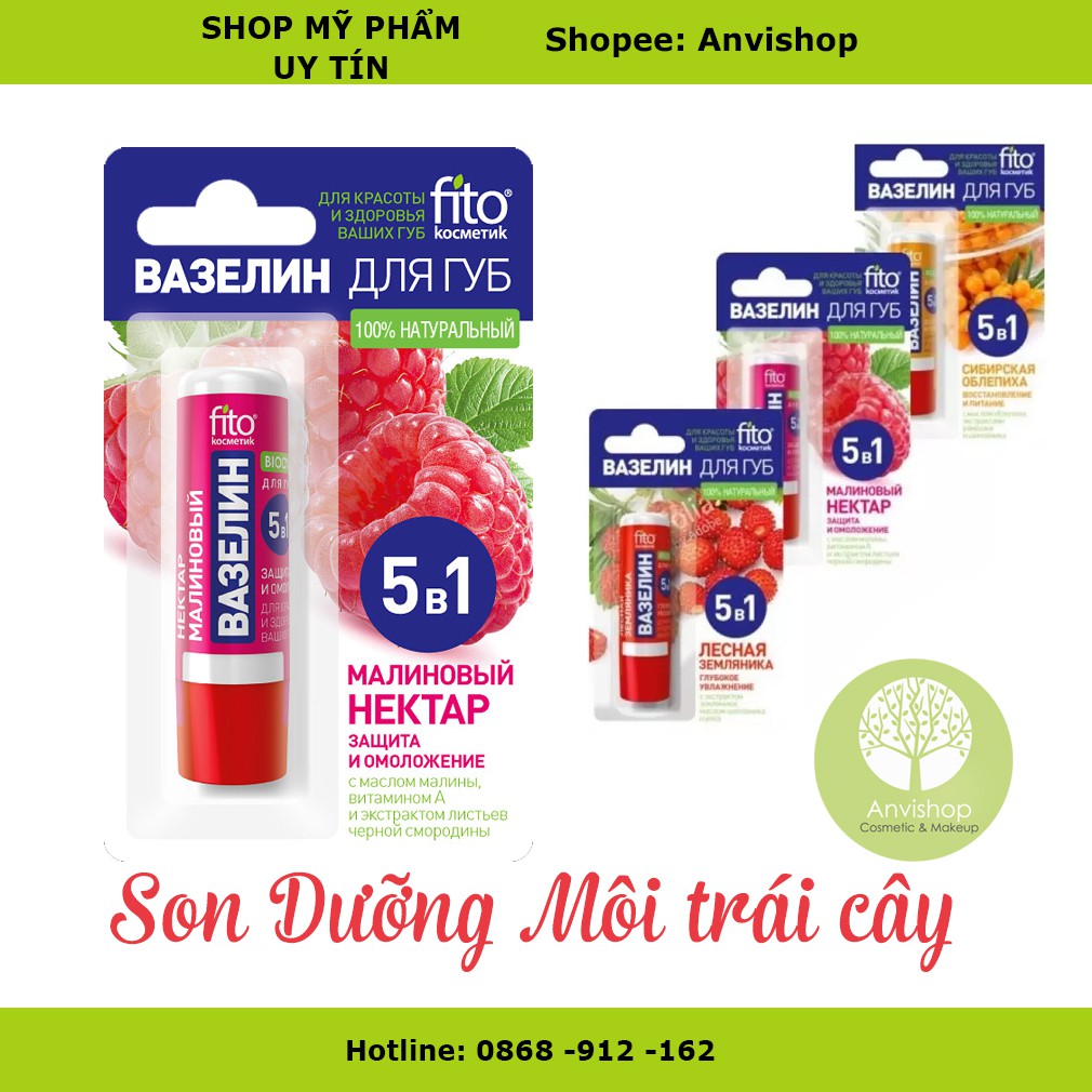 Son dưỡng môi Fito Vaseline 5in1 - son dưỡng môi mỡ hươu Astrid ANVISHOP