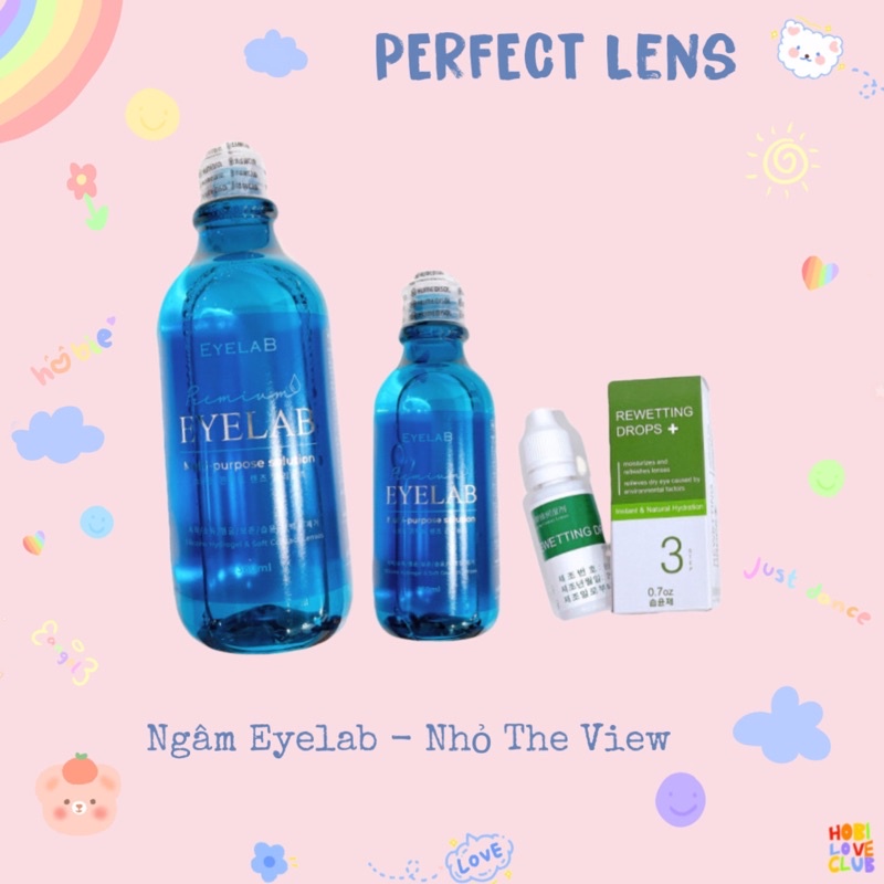 Nước Ngâm Và Nhỏ Mắt Eyelab Cho Lens , Kính Áp Tròng