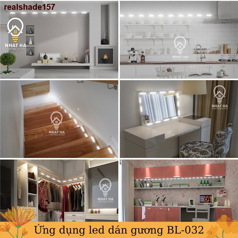 ❏realshade157[VIDEO QUAY THẬT] Bộ Đèn Led Gắn Gương Bàn Trang Điểm, Đèn Dán Trang Trí Gương Siêu Sáng Dài 5m, 5 Chế Độ S