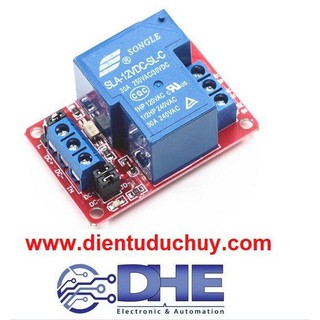 Module relay 30a - kích high/low, có opto cách ly - lựa chọn điện áp 5v/12/24v