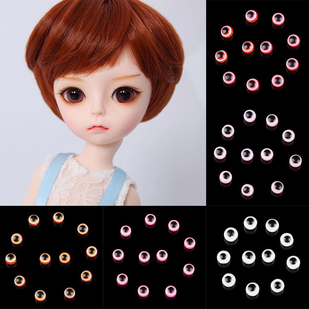 Set 5/10 Đôi Mắt Nhựa Kích Thước 8/10mm/8/10mm Màu Sắc Cầu Vồng Cho Búp Bê