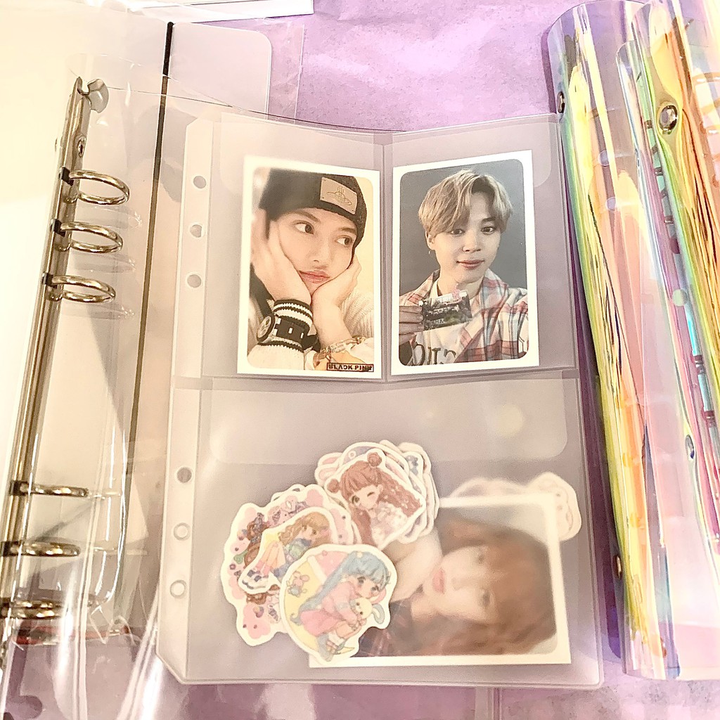 Túi đựng đồ 6 lỗ khổ a5/ a6 cao cấp tiện dụng