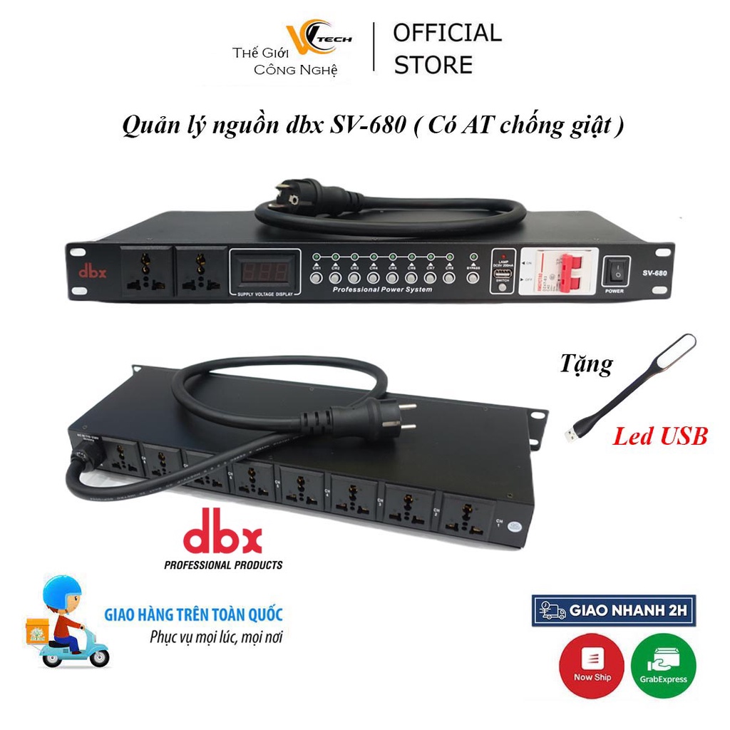 Quản lý nguồn điện dàn Karaoke dbx SV-680Bộ quản lý nguồn 10 cổng vào thumbnail