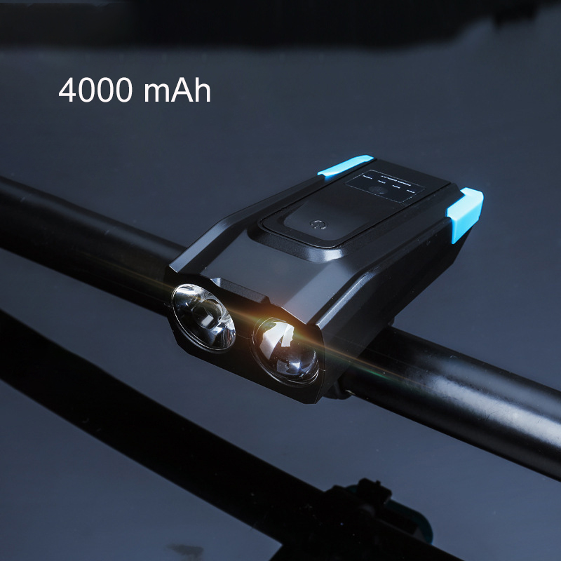 Đèn pha xe đạp thông minh MOSOWORLD 4000mah có còi 800lm