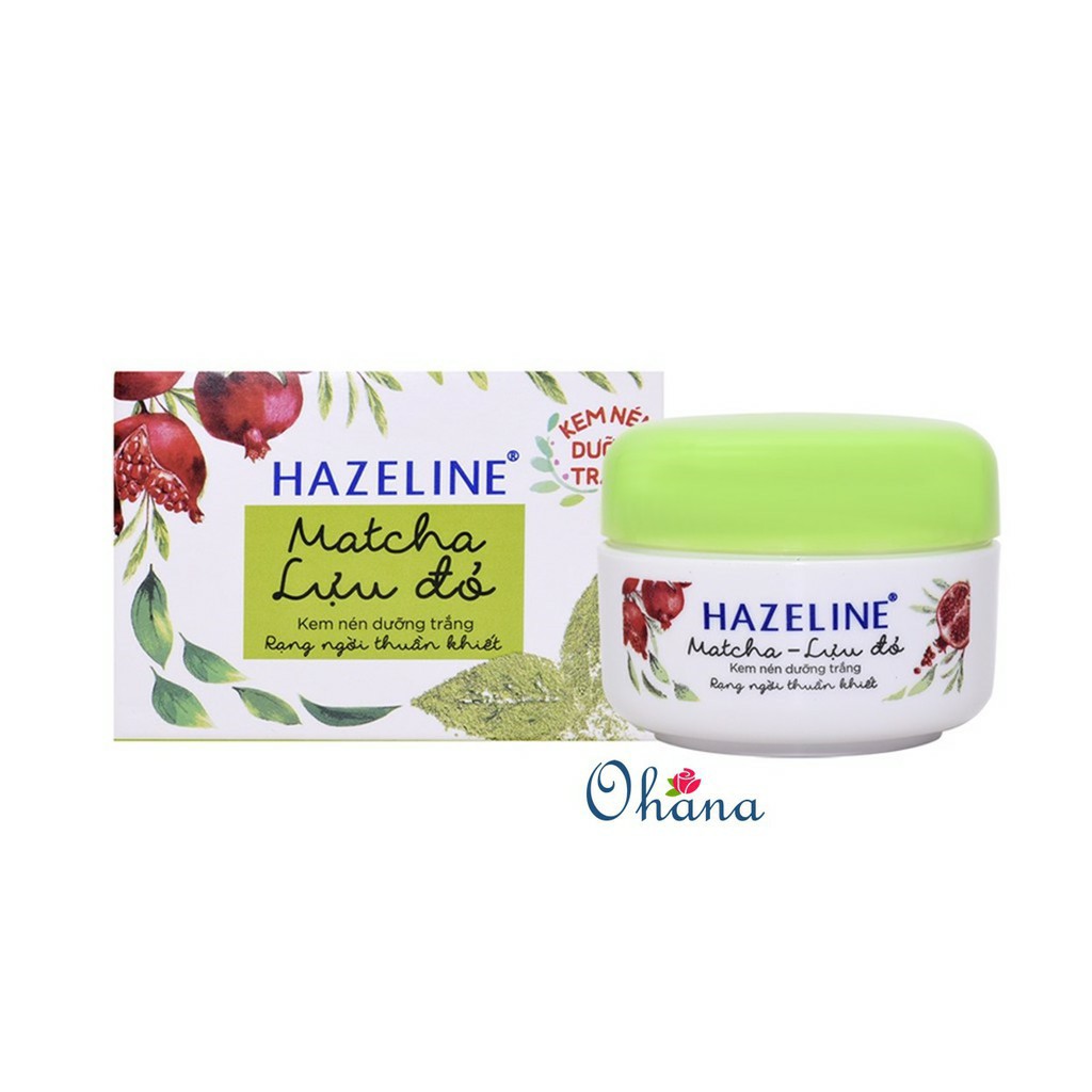 Kem nén dưỡng trắng Hazeline Matcha Lựu đỏ 3g