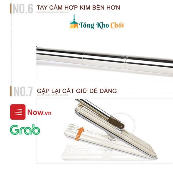 Cây Lau Nhà, Chổi Tự Vắt Thông Minh 360 Độ Kèm Thùng Tặng Kèm 1 Bông Lau Thay Thế