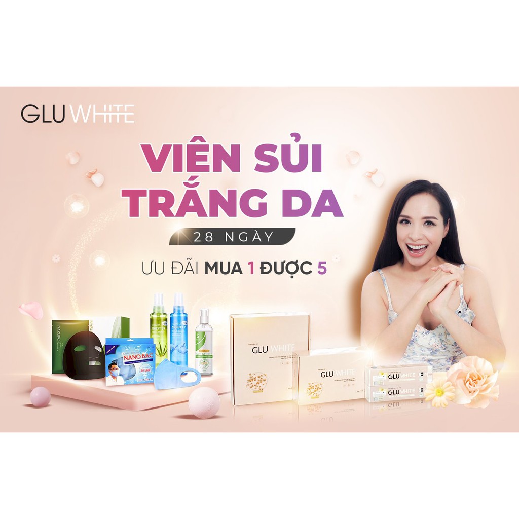 COMBO 6 HỘP VIÊN SỦI GLUWHITE – TẶNG TRỌN BỘ QUÀ TẶNG