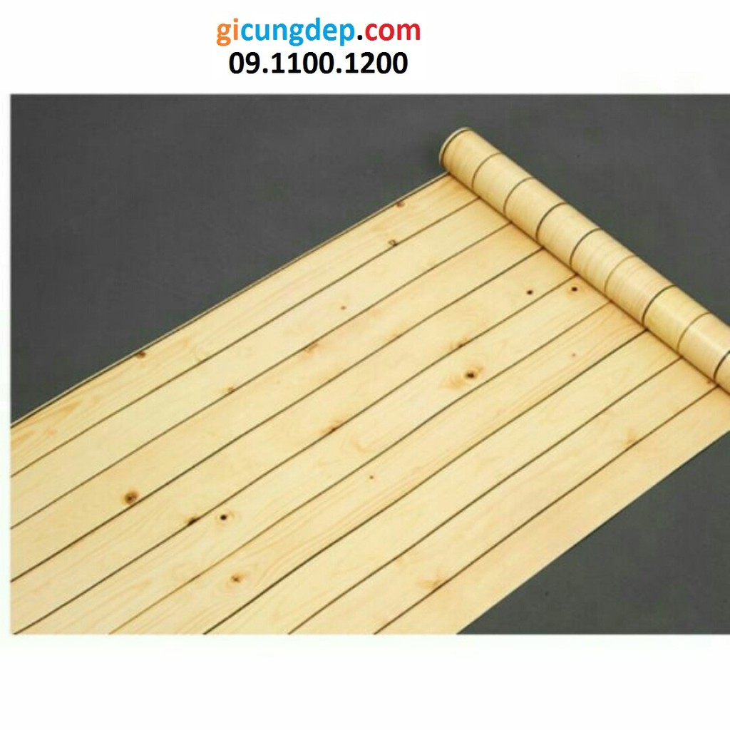 3m Giấy dán tường giả gỗ vàng, ván vàng | BigBuy360 - bigbuy360.vn