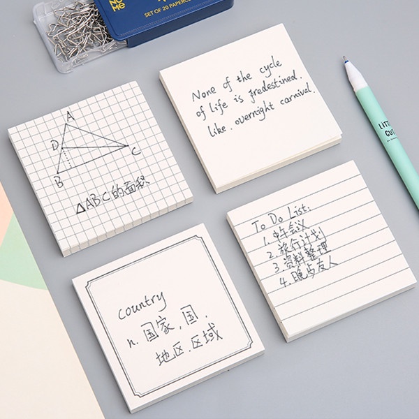 Set 80 tờ giấy ghi chú màu trắng tiện dụng chất lượng cao