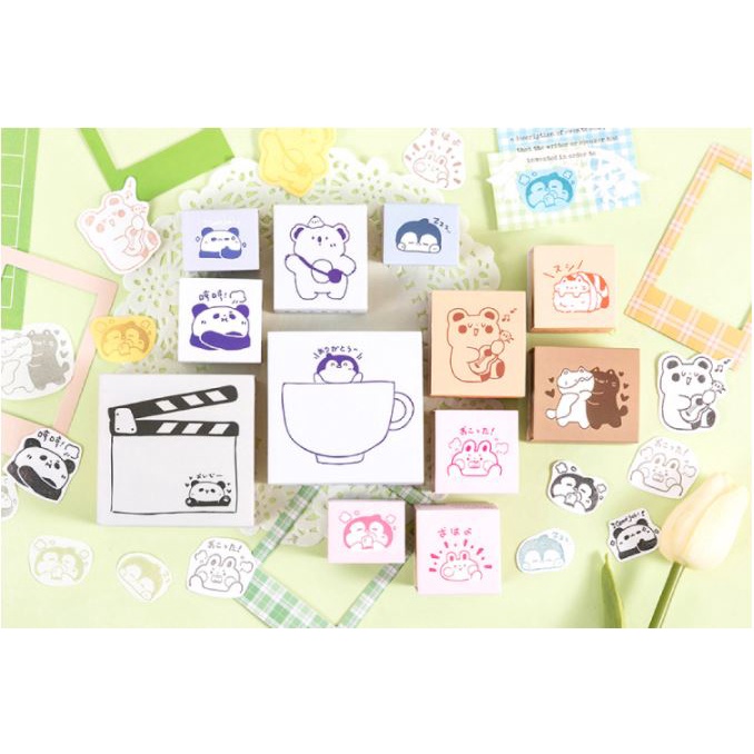 Con dấu gỗ hình dễ thương