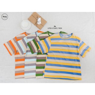 Áo phông oversize kẻ  #9010