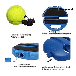 [QL]Portable Self-study Practice Tennis Trainer Base Rebound Ball Training Tool