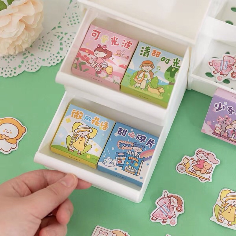 Set 6 Hộp 300 Sticker Dễ Thương Trang Trí Sổ Tay- Có Bán Lẻ