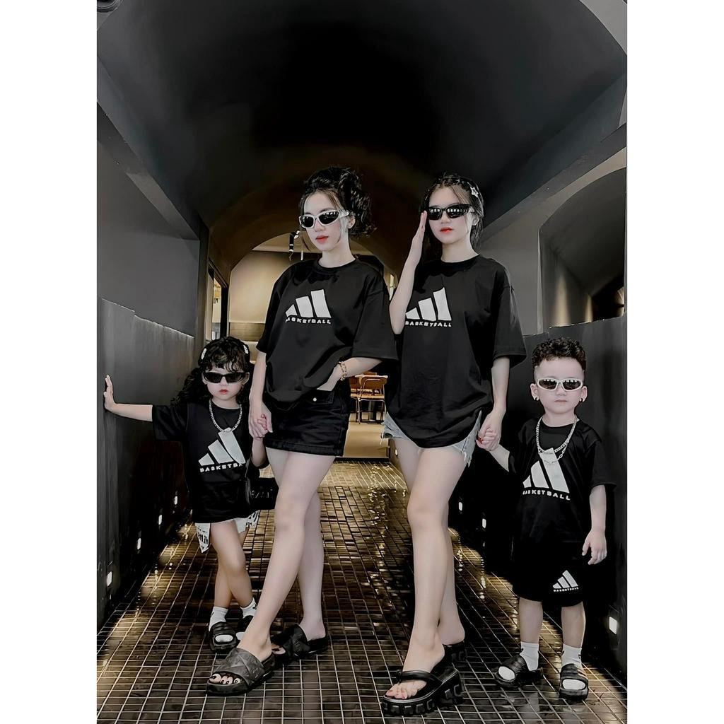 Áo thun gia đình baseketball cho bé, áo phông trẻ em unisex street style Samy Kids