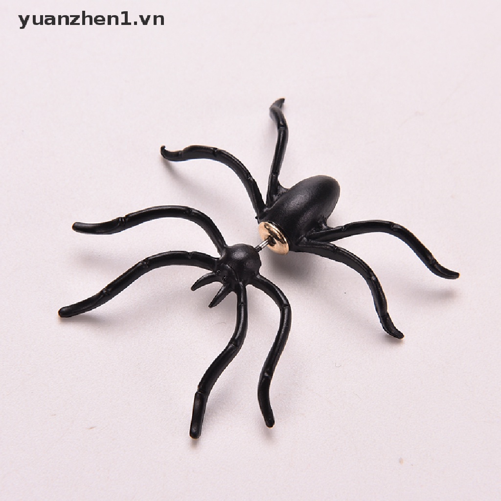 Bông Tai Hình Nhện Đen Thời Trang Cá Tính