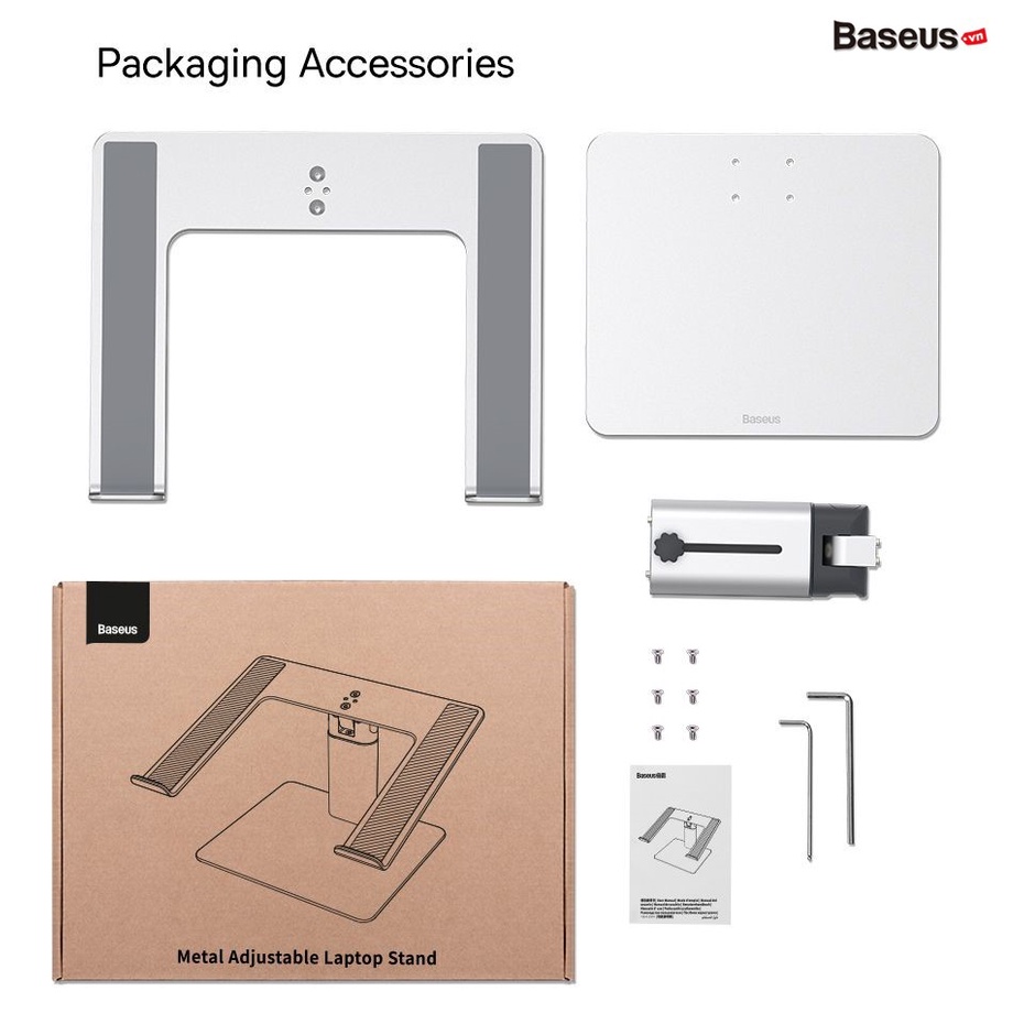 Giá Đỡ Tản Nhiệt Đa Năng Baseus Metal Adjustable Laptop Stand dùng cho Laptop/Mac