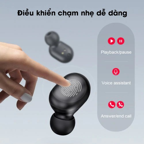 Tai nghe không dây Xiaomi Haylou GT1 Plus, Bluetooth true wireless - Bảo hành 6 tháng