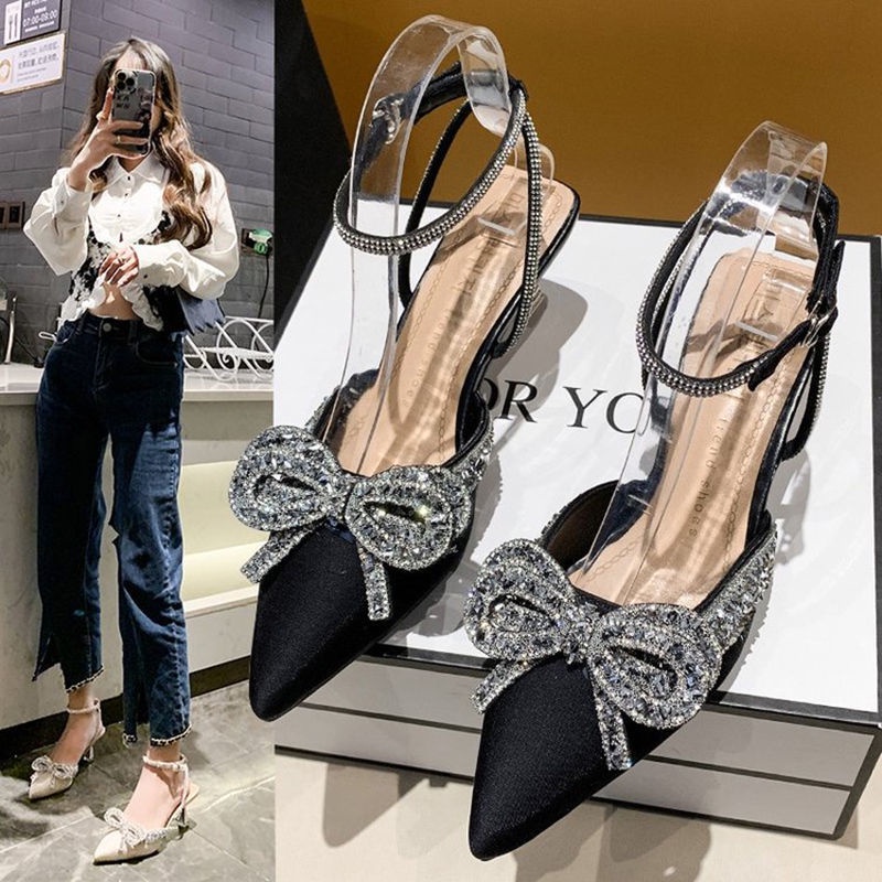 Sandal Cao Gót Hở Lưng Phong Cách Thời Trang Mùa Hè 2022 Mới Cho Nữ