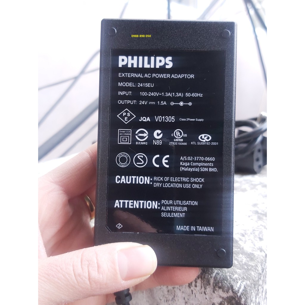 Adapter nguồn philips 24v 1.5a-24v1500ma hàng cao cấp