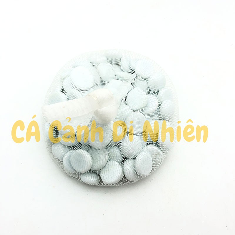 Sỏi thủy tinh màu TRẮNG 350G trang trí cho hồ cá cảnh