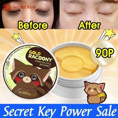 [Mã FMCG8 - 8% đơn 250K] Mặt Nạ Dưỡng Mắt, Giảm Và Ngăn Ngừa Thâm Mụn Secret Key Racoony Hydro Gel Eye & Spot Patch 90g