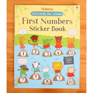 Bộ nhập - Usborne sticker book - First number