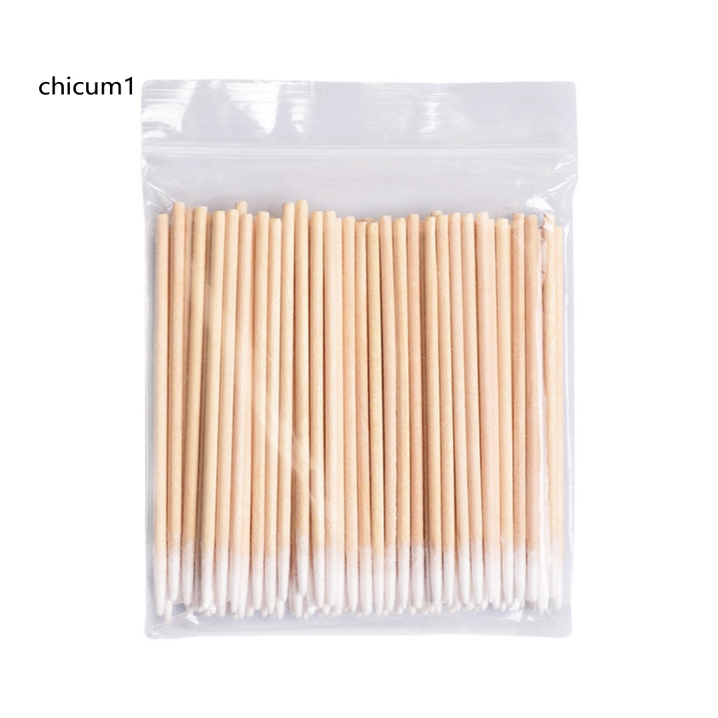 Set 2 Túi Tăm Bông Trang Điểm Cotton Mũi Nhọn 200 Cái Sử Dụng Một Lần Tiện