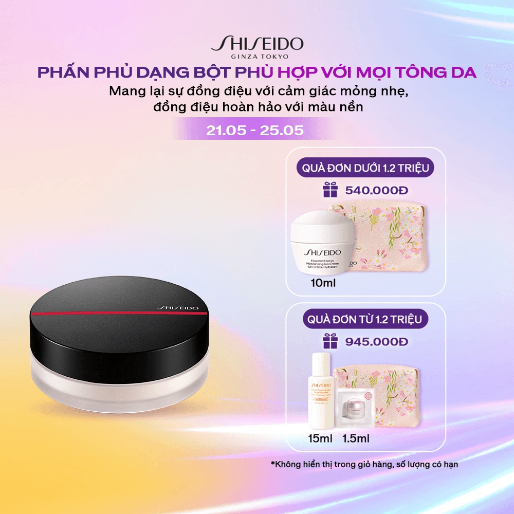 [Mã COSSD5 giảm 10% đơn 600K] Phấn phủ dạng bột Shiseido Synchro Skin Invisible Silk Loose Powder 6g