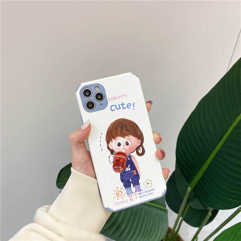 ốp điện thoại Silicone Họa Tiết Hình Cô Gái Thời Trang Cho Iphone 11 12 Pro Max X Xr 6 7 8 6s Plus Xs Max Se 2020 | BigBuy360 - bigbuy360.vn