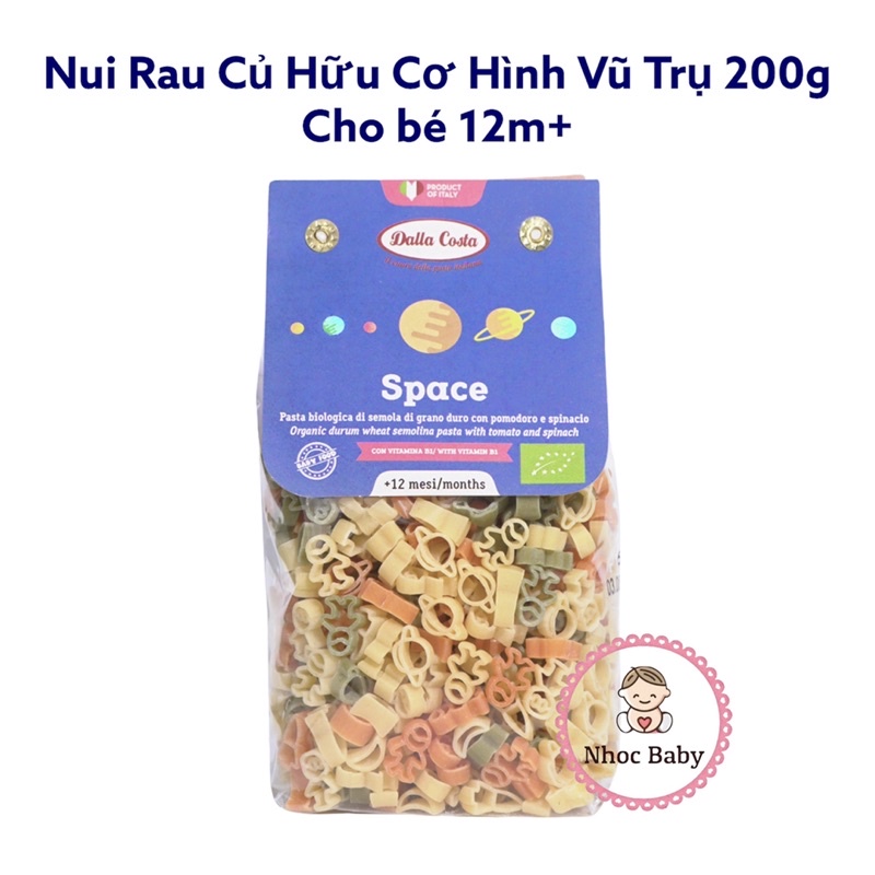 Nui rau củ hữu cơ Bio Dalla Costa cho bé 200g (Ý)