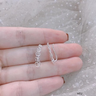 Khuyên tai kẹp vành siêu xinh- trang sức bạc ta
