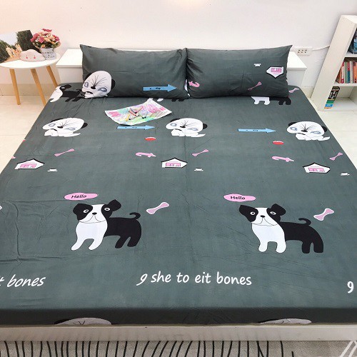 Bộ Ga trải Giường Cotton Đũi mát mùa hè cực thoáng mát, mềm mịn, nhiều màu sắc MỚI