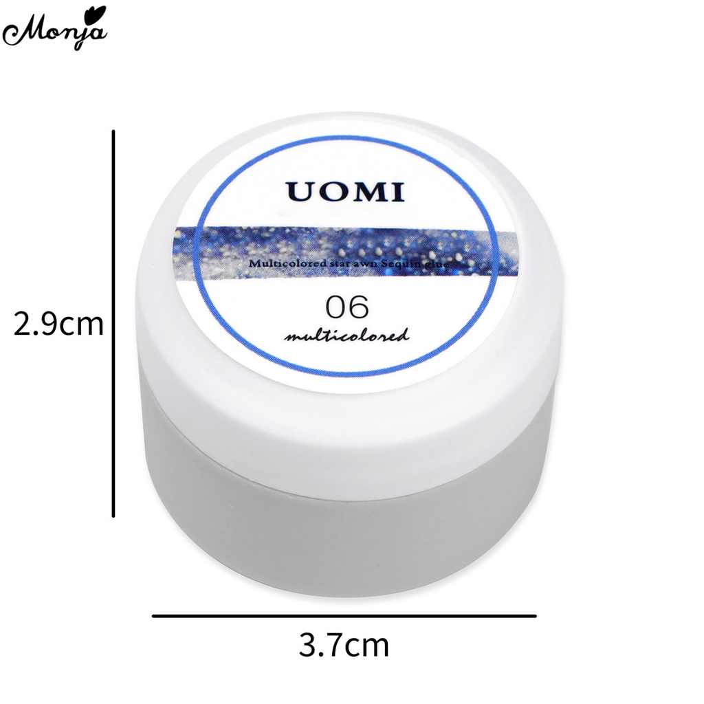 MONJA Gel Sơn Móng Tay 5ML Lấp Lánh Sáng Bóng