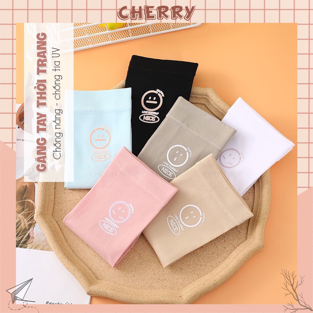 Găng tay đi nắng cao cấp, bao tay chống nắng chất vải mát lạnh - Cherry Shop