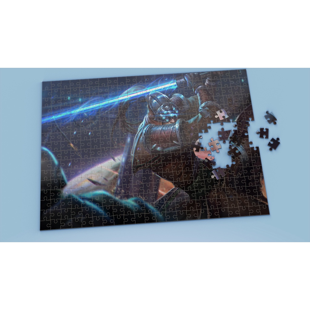 Tranh ghép hình A4, A5 League of Legends, xếp hình MASTER YI - Mẫu 2