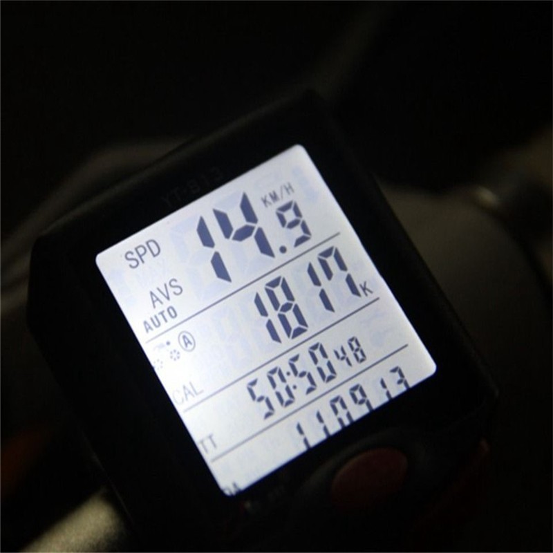 Đồng hồ đo tốc độ xe đạp hiển thị màn hình LCD kỹ thuật số tiện lợi