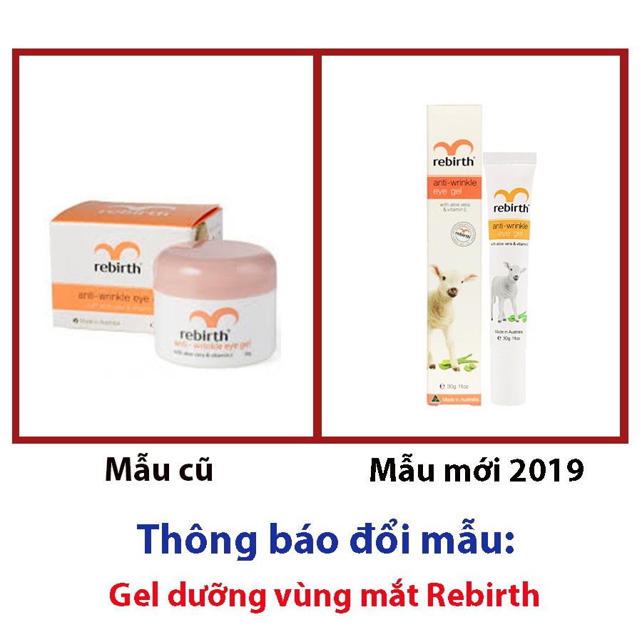 Gel chống nhăn và chống thâm quầng mắt Rebirth Anti-Wrinkle Eye Gel RB05