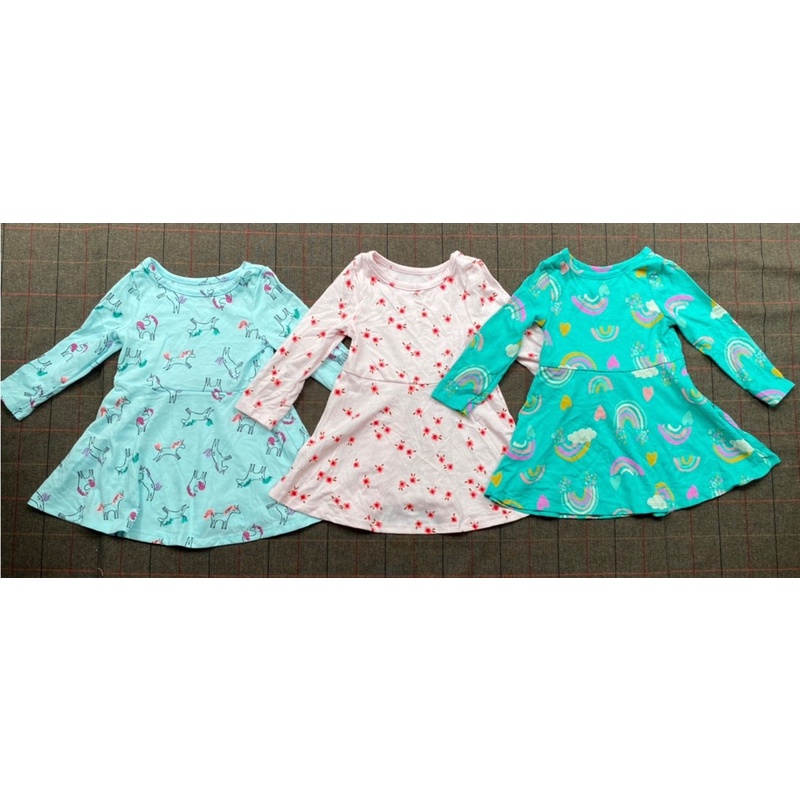 [ảnh thật]GIÁ TƯƠNG TÁC XIN 5 SAO Váy Cat&amp;Jack dư xịn dáng xoè pony/hoa/nhũ bé gái dài tay thu đông