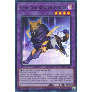 Thẻ Bài Yugioh Geri the Runick Fangs - TAMA-EN039 - Super Rare 1st Edition