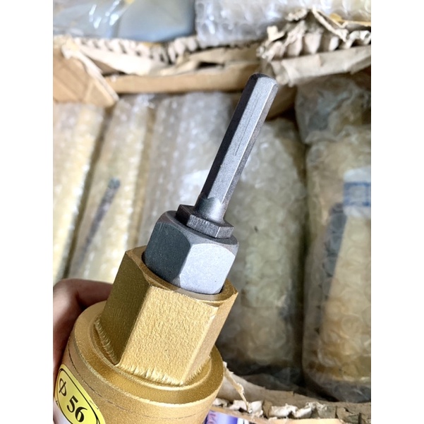 Combo mũi khoét rút lõi và đầu chuyển ren máy khoan