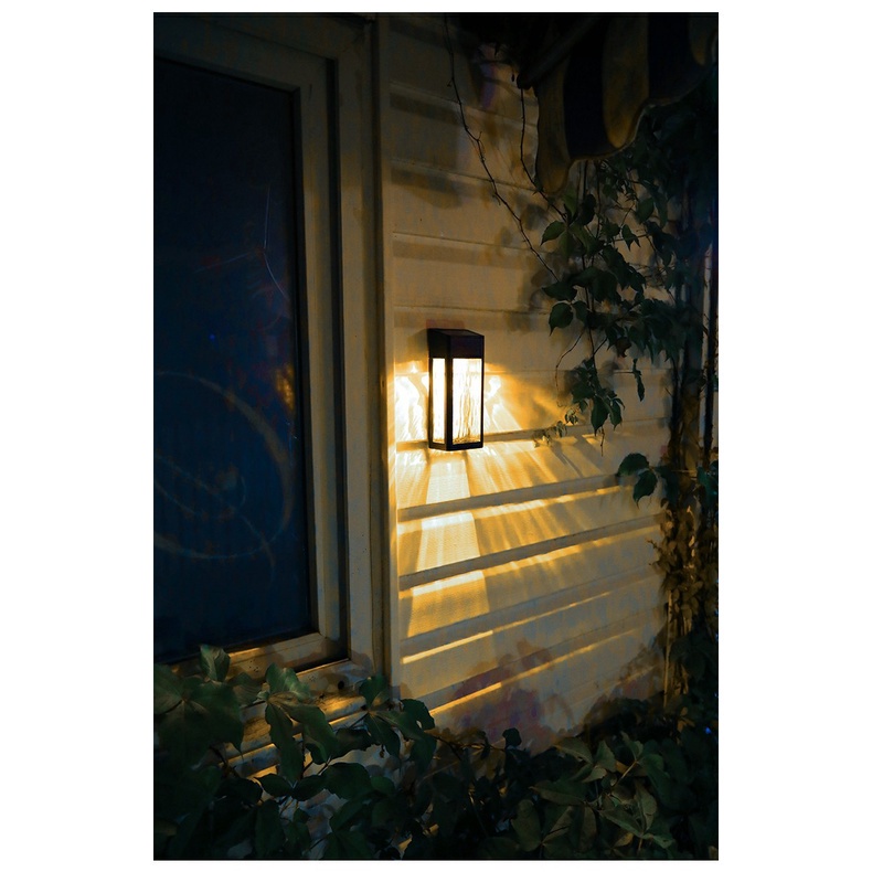 Đèn Led Năng Lượng Mặt Trời Chống Thấm Nước Gắn Tường Trang Trí Sân Vườn