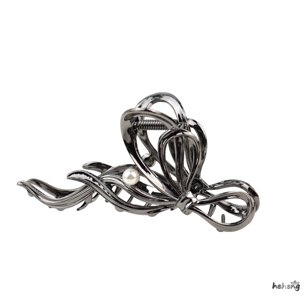 Kẹp Tóc Nơ Bằng Kim Loại Phong Cách Vintage Phù Hợp Cho Người Yêu