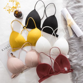 Áo lót nữ, Áo ngực bra gân tăm cài trước không gọng gợi cảm - BRA 5027