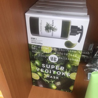 Mặt nạ Vegitoks thải độc da Byvibes Wonder Bath Super hộp 6 mask đủ bill