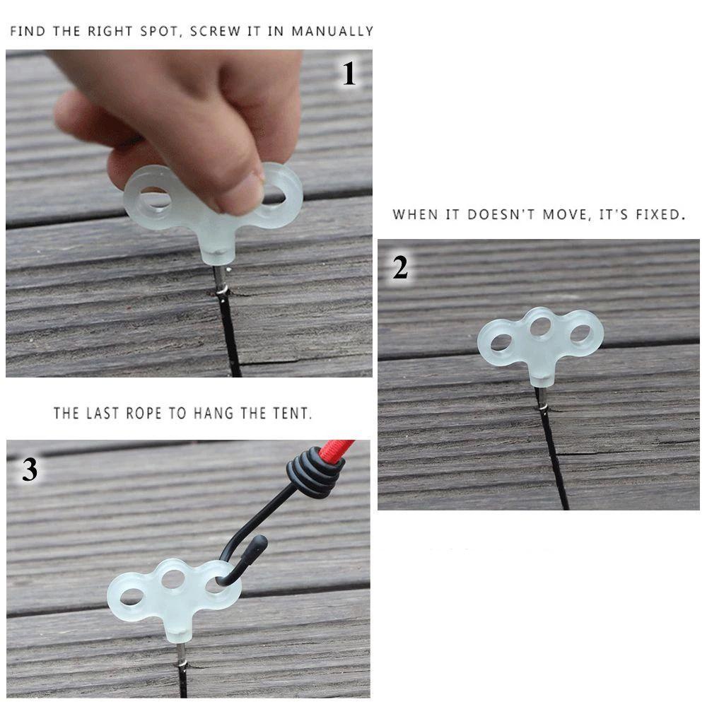 Móc Khóa Dây Lều Cắm Trại Dạ Quang Tiện Dụng